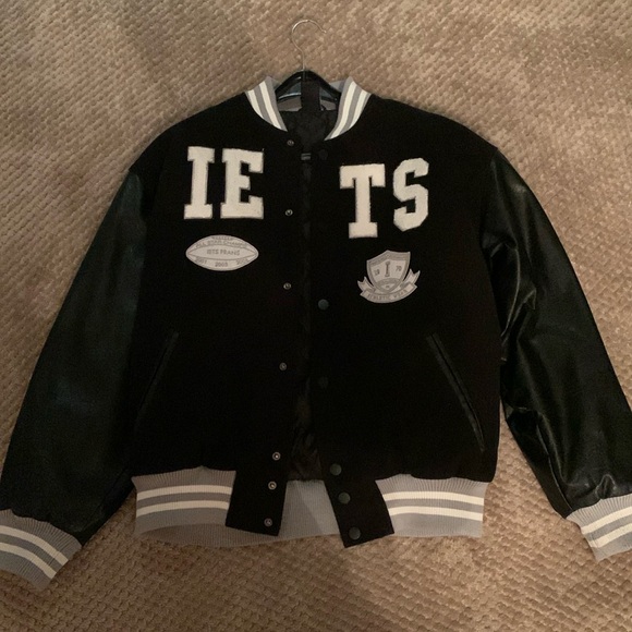 IETS FRANS Mens Varsity Jacket - Picture 1 of 12